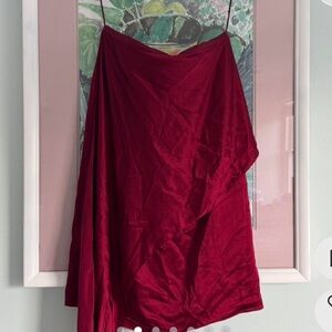 Michelle Mason red silk dress